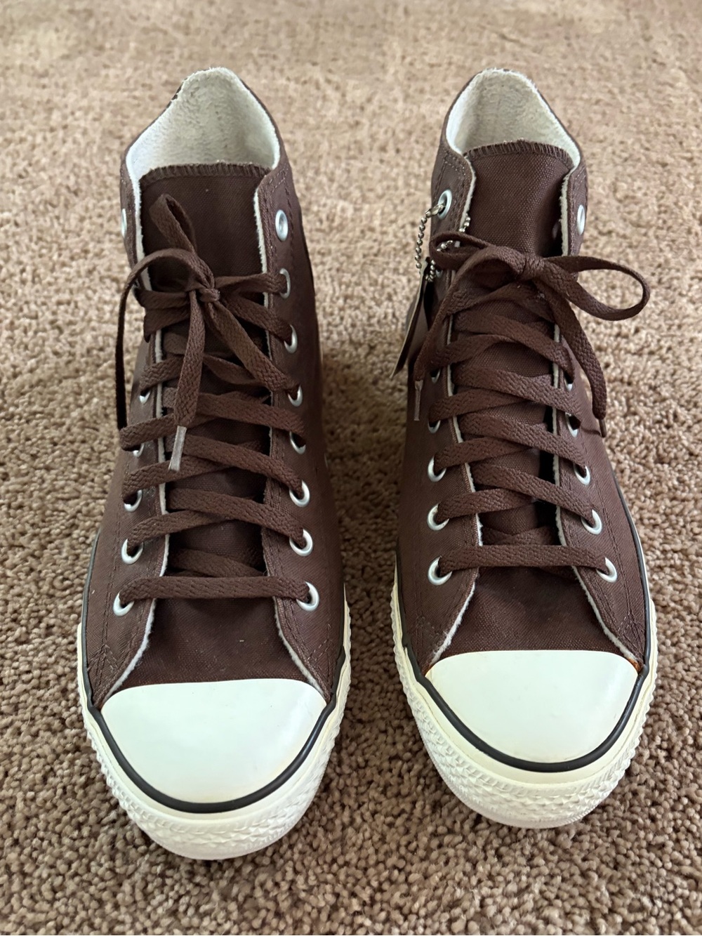 Men's Brown High-Top converse - Picture 2 of 11